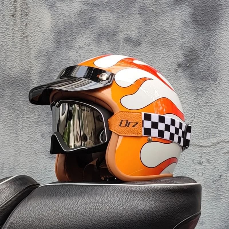 Highway X — Retro motorcycle helmet by Vulcan Moto