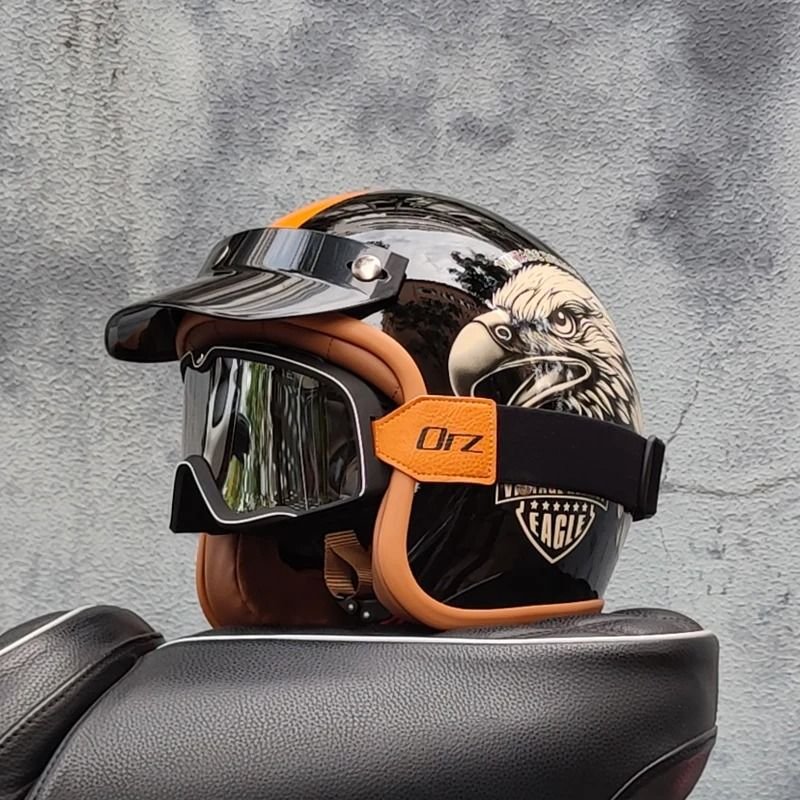 Ember S — Retro motorcycle helmet by Vulcan Moto